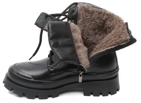 ЖЕНСКИЕ БОТИНКИ НАТУРАЛЬНАЯ КОЖА / НАТУРАЛЬНЫЙ МЕХ CORVETTO ИТАЛИЯ