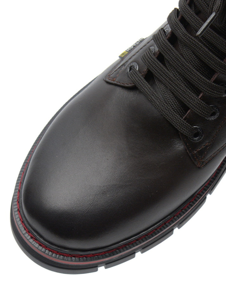 МУЖСКИЕ БОТИНКИ НАТУРАЛЬНАЯ КОЖА / НАТУРАЛЬНЫЙ МЕХ CORVETTO