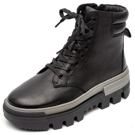 ЖЕНСКИЕ БОТИНКИ НАТУРАЛЬНАЯ КОЖА / НАТУРАЛЬНЫЙ МЕХ SALAMANDER