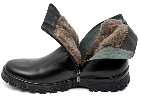 МУЖСКИЕ БОТИНКИ НАТУРАЛЬНАЯ КОЖА / ШЕРСТЬ РОСВЕСТ РОССИЯ