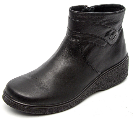 ЖЕНСКИЕ ПОЛУСАПОГИ НАТУРАЛЬНАЯ КОЖА / БАЙКА РОСВЕСТ РОССИЯ