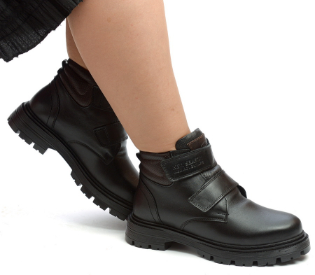 ЖЕНСКИЕ БОТИНКИ НАТУРАЛЬНАЯ КОЖА / ШЕРСТЬ CORVETTO ИТАЛИЯ