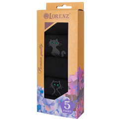 НАБОР ЖЕНСКИХ НОСКОВ "КИТТИ" РОССИЯ