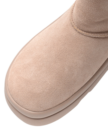 ЖЕНСКИЕ ПОЛУСАПОГИ НАТУРАЛЬНАЯ КОЖА (ВЕЛЮР) / НАТУРАЛЬНЫЙ МЕХ SALAMANDER