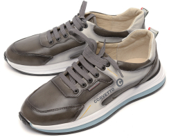 МУЖСКИЕ КРОССОВКИ НАТУРАЛЬНАЯ КОЖА CORVETTO ИТАЛИЯ