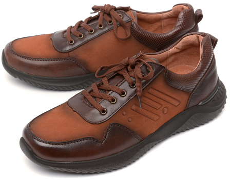 МУЖСКИЕ КРОССОВКИ НАТУРАЛЬНАЯ КОЖА (НУБУК) CORVETTO ИТАЛИЯ