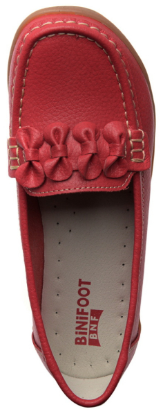 ЖЕНСКИЕ МОКАСИНЫ НАТУРАЛЬНАЯ КОЖА BINIFOOT ТАЙВАНЬ