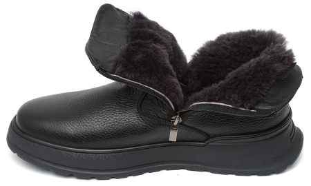 МУЖСКИЕ БОТИНКИ НАТУРАЛЬНАЯ КОЖА / НАТУРАЛЬНЫЙ МЕХ CORVETTO