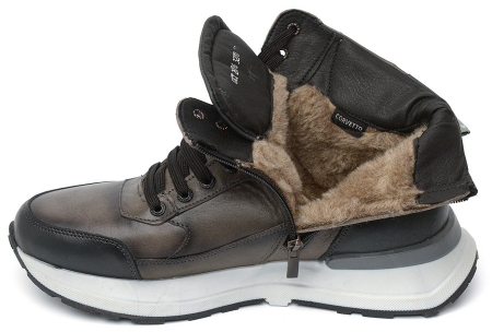 МУЖСКИЕ КРОССОВКИ НАТУРАЛЬНАЯ КОЖА / ШЕРСТЬ CORVETTO