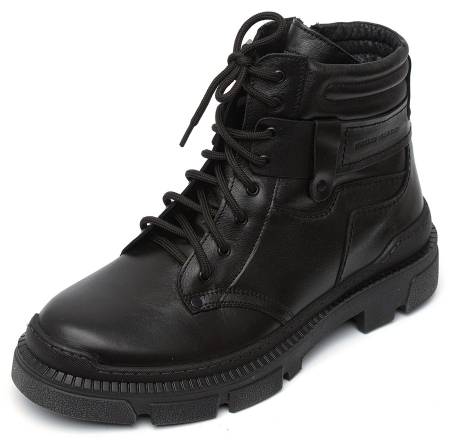 МУЖСКИЕ БОТИНКИ НАТУРАЛЬНАЯ КОЖА / НАТУРАЛЬНЫЙ МЕХ CORVETTO