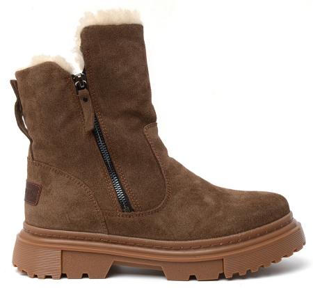 ЖЕНСКИЕ САПОГИ НАТУРАЛЬНАЯ КОЖА(ВЕЛЮР) /НАТУРАЛЬНАЯ ШЕРСТЬ CORVETTO ИТАЛИЯ