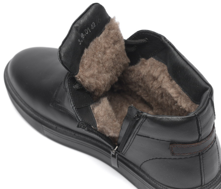 МУЖСКИЕ БОТИНКИ НАТУРАЛЬНАЯ КОЖА / НАТУРАЛЬНАЯ ШЕРСТЬ CORVETTO