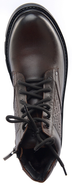 МУЖСКИЕ БОТИНКИ НАТУРАЛЬНАЯ КОЖА / НАТУРАЛЬНЫЙ МЕХ CORVETTO