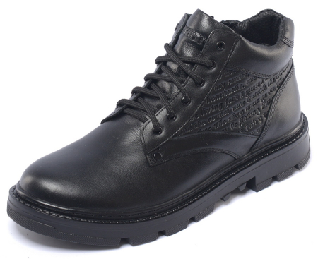 МУЖСКИЕ БОТИНКИ НАТУРАЛЬНАЯ КОЖА / НАТУРАЛЬНЫЙ МЕХ CORVETTO