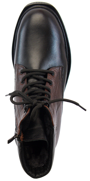 МУЖСКИЕ БОТИНКИ НАТУРАЛЬНАЯ КОЖА / НАТУРАЛЬНЫЙ МЕХ CORVETTO