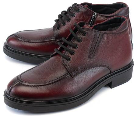 МУЖСКИЕ БОТИНКИ НАТУРАЛЬНАЯ КОЖА / НАТУРАЛЬНЫЙ МЕХ CORVETTO