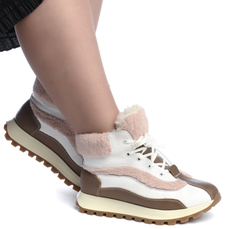 ЖЕНСКИЕ БОТИНКИ НАТУРАЛЬНАЯ КОЖА / НАТУРАЛЬНАЯ ШЕРСТЬ CORVETTO ИТАЛИЯ