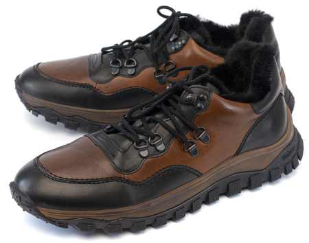 МУЖСКИЕ БОТИНКИ НАТУРАЛЬНАЯ КОЖА / ШЕРСТЬ CORVETTO