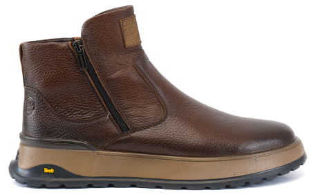 МУЖСКИЕ БОТИНКИ НАТУРАЛЬНАЯ КОЖА / НАТУРАЛЬНЫЙ МЕХ CORVETTO