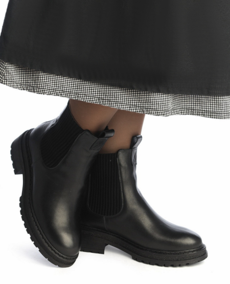 ЖЕНСКИЕ БОТИНКИ ЧЕЛСИ НАТУРАЛЬНАЯ КОЖА / ШЕРСТЬ CORVETTO ИТАЛИЯ