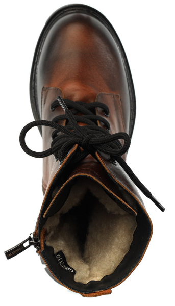 ЖЕНСКИЕ ПОЛУСАПОГИ НАТУРАЛЬНАЯ КОЖА / ШЕРСТЬ CORVETTO ИТАЛИЯ