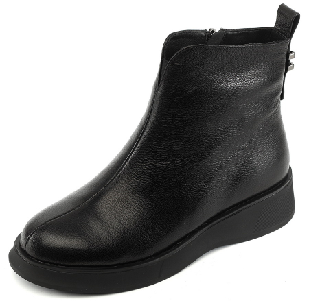 ЖЕНСКИЕ БОТИНКИ НАТУРАЛЬНАЯ КОЖА/ НАТУРАЛЬНЫЙ МЕХ GUGU ГЕРМАНИЯ