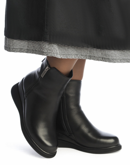 ЖЕНСКИЕ БОТИНКИ НАТУРАЛЬНАЯ КОЖА/ НАТУРАЛЬНЫЙ МЕХ GUGU ГЕРМАНИЯ