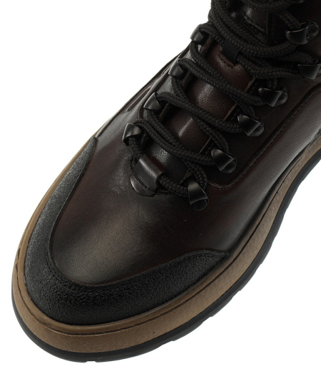 МУЖСКИЕ БОТИНКИ НАТУРАЛЬНАЯ КОЖА / ШЕРСТЬ WELLKRAFT РОССИЯ