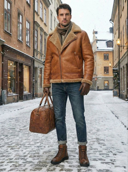 МУЖСКИЕ БОТИНКИ НАТУРАЛЬНАЯ КОЖА / ШЕРСТЬ WELLKRAFT РОССИЯ