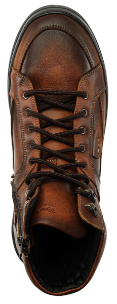 МУЖСКИЕ БОТИНКИ НАТУРАЛЬНАЯ КОЖА / ШЕРСТЬ WELLKRAFT РОССИЯ