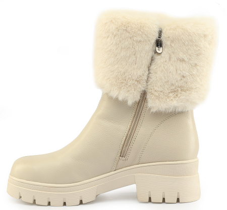 ЖЕНСКИЕ САПОГИ НАТУРАЛЬНАЯ КОЖА / НАТУРАЛЬНЫЙ МЕХ GUGU ГЕРМАНИЯ