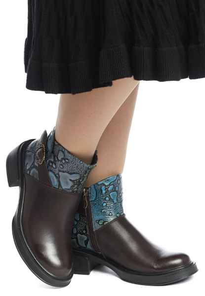 ЖЕНСКИЕ БОТИНКИ НАТУРАЛЬНАЯ КОЖА / БАЙКА GUGU ГЕРМАНИЯ