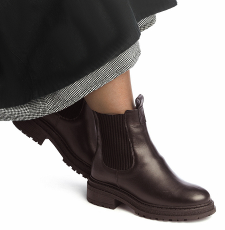 ЖЕНСКИЕ БОТИНКИ ЧЕЛСИ НАТУРАЛЬНАЯ КОЖА / ШЕРСТЬ CORVETTO ИТАЛИЯ