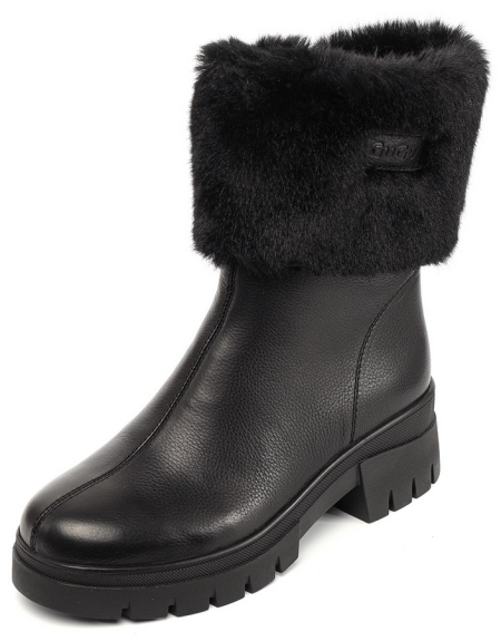 ЖЕНСКИЕ САПОГИ НАТУРАЛЬНАЯ КОЖА / НАТУРАЛЬНЫЙ МЕХ GUGU ГЕРМАНИЯ