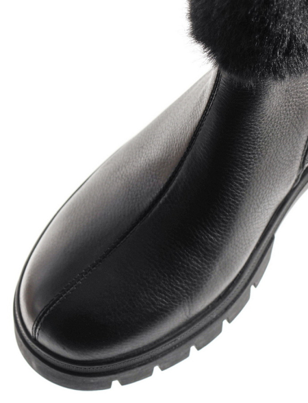 ЖЕНСКИЕ САПОГИ НАТУРАЛЬНАЯ КОЖА / НАТУРАЛЬНЫЙ МЕХ GUGU ГЕРМАНИЯ