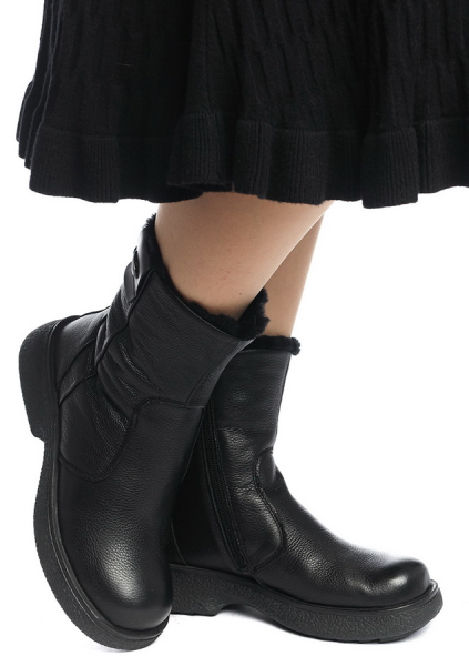 ЖЕНСКИЕ САПОГИ НАТУРАЛЬНАЯ КОЖА / НАТУРАЛЬНЫЙ МЕХ GUGU ГЕРМАНИЯ