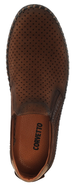 МУЖСКИЕ ТУФЛИ ЛЕТНИЕ НАТУРАЛЬНАЯ КОЖА НУБУК CORVETTO ИТАЛИЯ