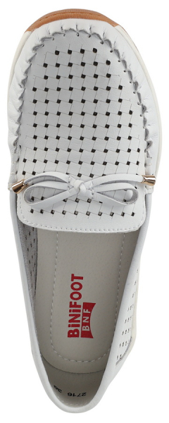 ЖЕНСКИЕ МОКАСИНЫ НАТУРАЛЬНАЯ КОЖА BINIFOOT/BNF ТАЙВАНЬ