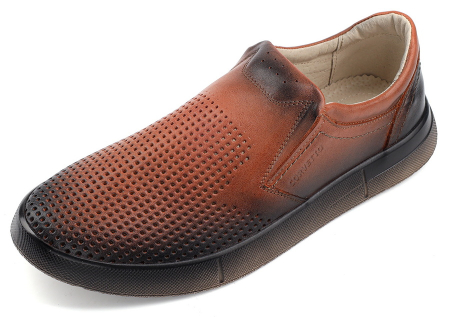 МУЖСКИЕ ТУФЛИ ЛЕТНИЕ НАТУРАЛЬНАЯ КОЖА CORVETTO ИТАЛИЯ