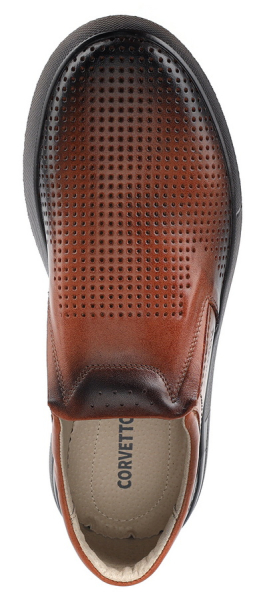 МУЖСКИЕ ТУФЛИ ЛЕТНИЕ НАТУРАЛЬНАЯ КОЖА CORVETTO ИТАЛИЯ