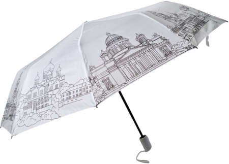 ЗОНТ ЧЕРНЫЙ ПОЛУАВТОМАТ PRC for TM