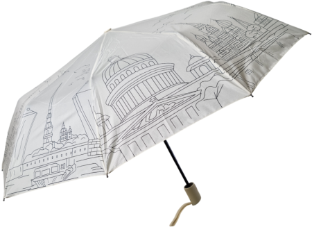 ЗОНТ ЧЕРНЫЙ ПОЛУАВТОМАТ PRC for TM