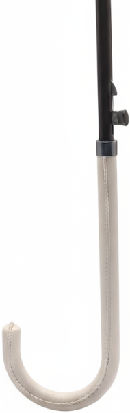 ЗОНТ ЖЕНСКИЙ ТРОСТЬ БЕЛЫЙ В КОРИЧНЕВЫЙ ГОРОХ МЕХАНИКА 8 СПИЦ