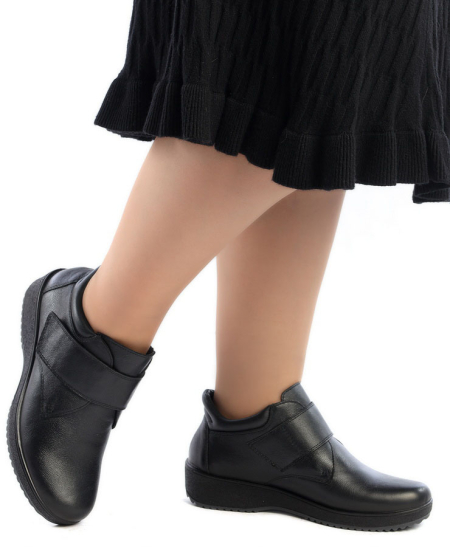 ЖЕНСКИЕ БОТИНКИ НАТУРАЛЬНАЯ КОЖА / БАЙКА РОСВЕСТ РОССИЯ