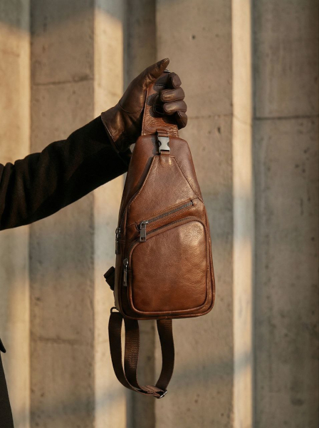 СУМКА-МЕССЕНДЖЕР НАТУРАЛЬНАЯ КОЖА CORVETTO