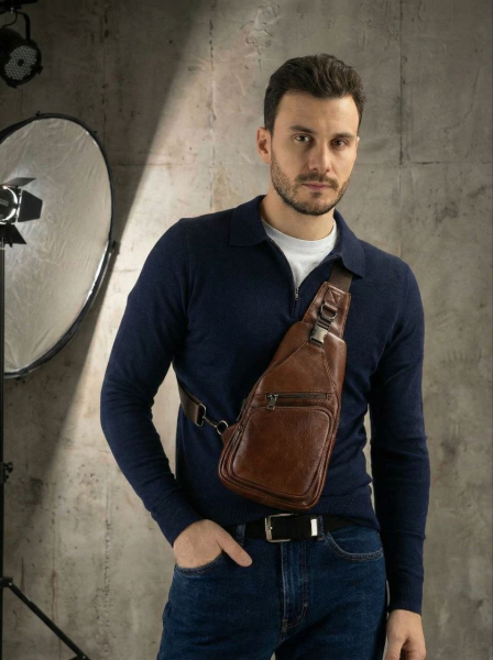 СУМКА-МЕССЕНДЖЕР НАТУРАЛЬНАЯ КОЖА CORVETTO