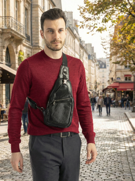 СУМКА-МЕССЕНДЖЕР НАТУРАЛЬНАЯ КОЖА CORVETTO