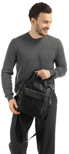 СУМКА МУЖСКАЯ НАТУРАЛЬНАЯ КОЖА CORVETTO