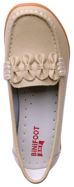 ЖЕНСКИЕ МОКАСИНЫ НАТУРАЛЬНАЯ КОЖА BINIFOOT ТАЙВАНЬ