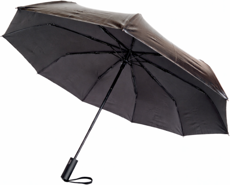 ЗОНТ АВТОМАТ ЧЕРНЫЙ ПЕРЕЛИВЫ СВЕТА 9 СПИЦ АНТИВЕТЕР